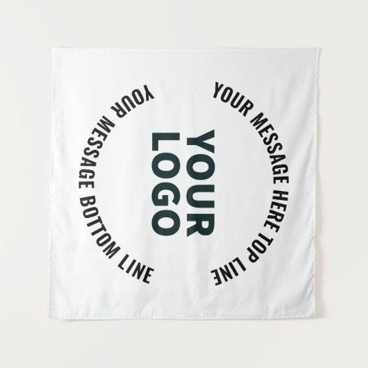 Uw Logo-ontwerp of -Afbeelding | Vetgedrukte bewer Wandkleed (Voorkant (horizontaal))