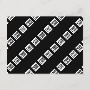 Uw Logo, ontwerp of foto diagonaal betegeld Briefkaart