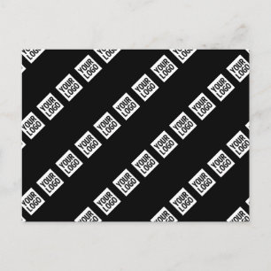 Uw logo, ontwerp of foto diagonaal betegeld  briefkaart