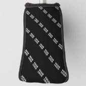 Uw Logo, ontwerp of foto diagonaal betegeld Golfheadcover (Draai 90)