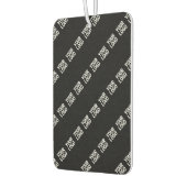 Uw Logo, ontwerp of foto diagonaal betegeld Luchtverfrisser (Links)