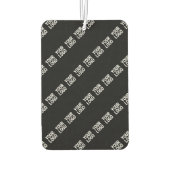 Uw Logo, ontwerp of foto diagonaal betegeld Luchtverfrisser (Achterkant)