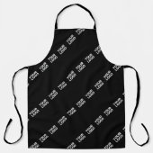 Uw Logo, ontwerp of foto diagonaal betegeld Schort (Voorkant)