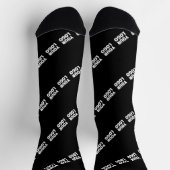 Uw Logo, ontwerp of foto diagonaal betegeld Sokken (Top)