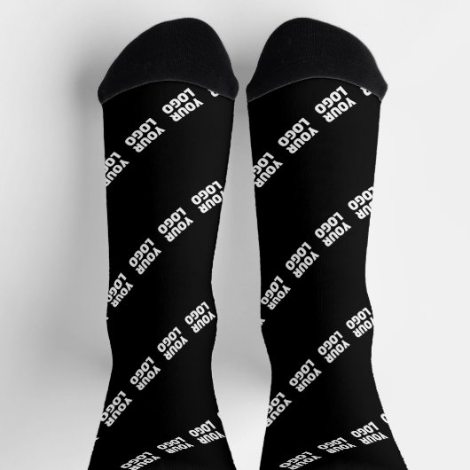 Uw Logo, ontwerp of foto diagonaal betegeld Sokken (Top)