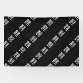 Uw Logo, ontwerp of foto diagonaal betegeld Spandoek (Horizontaal)