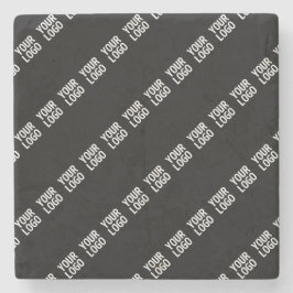 Uw Logo, ontwerp of foto diagonaal betegeld Stenen Onderzetter