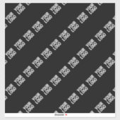 Uw Logo, ontwerp of foto diagonaal betegeld Sticker (Vel)