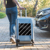 Uw Logo, ontwerp of foto diagonaal betegeld Sticker (Koffer Insitu)