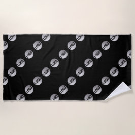 Uw Logo, ontwerp of foto diagonaal betegeld Strandlaken