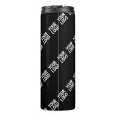 Uw Logo, ontwerp of foto diagonaal betegeld Thermosbeker (Achterkant)