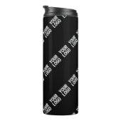 Uw Logo, ontwerp of foto diagonaal betegeld Thermosbeker (Geroteerd rechts)