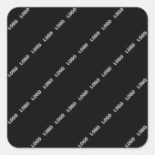 Uw Logo, ontwerp of foto diagonaal betegeld Vierkante Sticker (Voorkant)