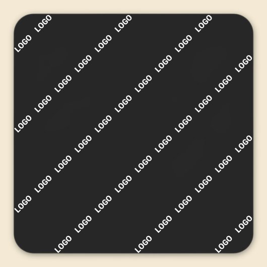 Uw Logo, ontwerp of foto diagonaal betegeld Vierkante Sticker