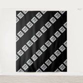 Uw Logo, ontwerp of foto diagonaal betegeld Wandkleed (Voorkant)