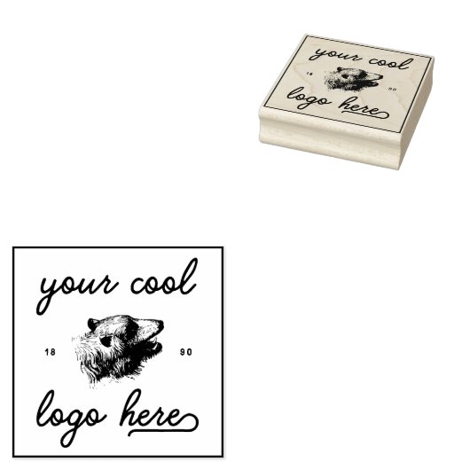 Uw Logo ontwerpt hier uw eigen aangepaste bedrijfs Rubberstempel (Gestempeld)