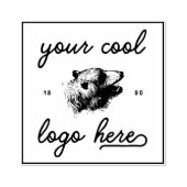 Uw Logo ontwerpt hier uw eigen aangepaste bedrijfs Rubberstempel (Afrduk)