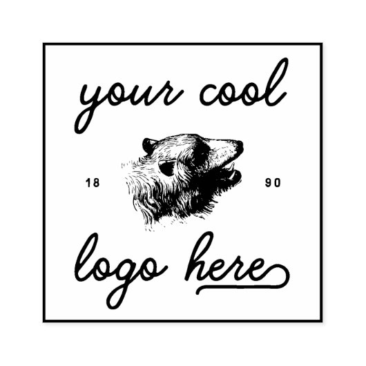 Uw Logo ontwerpt hier uw eigen aangepaste bedrijfs Rubberstempel (Afrduk)