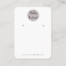 Uw logo oorbel display kaart