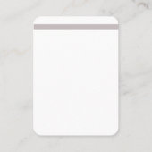 Uw logo oorbel display kaart visitekaartje (Achterkant)