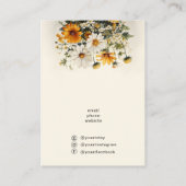 Uw Logo Oorbel en Ketting Display Holder Visitekaartje (Achterkant)