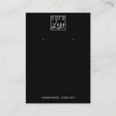 Uw Logo Oorbel en Ketting Display Holder Visitekaartje