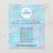 uw logo op de achtergrond van de optische steentex flyer (Voorkant)