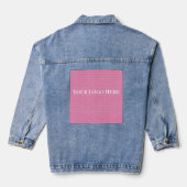 Uw Logo op een Denim Jacket (Achterkant)