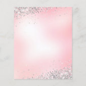 uw logo op faux glitter achtergrond flyer (Achterkant)