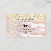 Uw logo op Faux Gold Sparkle Visitekaartje (Achterkant)