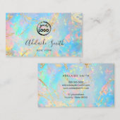 uw logo op FAUX-holografische optische steentextuu Visitekaartje (Voorkant / Achterkant)