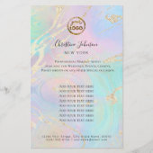 uw logo op faux iridescent effect flyer (Voorkant)