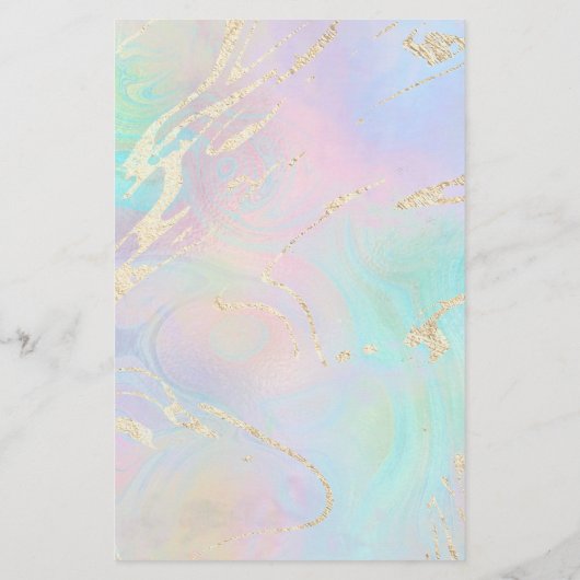 uw logo op faux iridescent effect flyer (Achterkant)