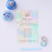 uw logo op faux iridescent effect flyer (Enkel)