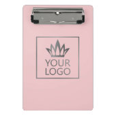Uw Logo op om het even welke kleurenachtergrond Mini Klembord (Voorkant)