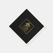 Uw Logo op om het even welke kleurenachtergrond Servet (Hoek)