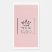 Uw Logo op om het even welke kleurenachtergrond Servet (Voorkant)