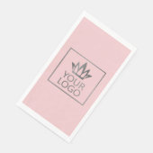 Uw Logo op om het even welke kleurenachtergrond Servet (Hoek)