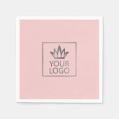 Uw Logo op om het even welke kleurenachtergrond Servet (Voorkant)