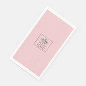 Uw Logo op om het even welke kleurenachtergrond Servet (Hoek)