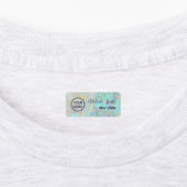 Uw logo op Opal achtergrond Labels (Aangebracht)