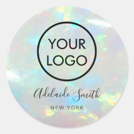 Uw logo op Opal Photo Classic Ronde sticker