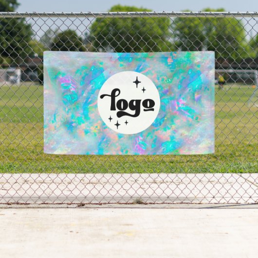 Uw logo op Opal Stone textuur Spandoek (Insitu)