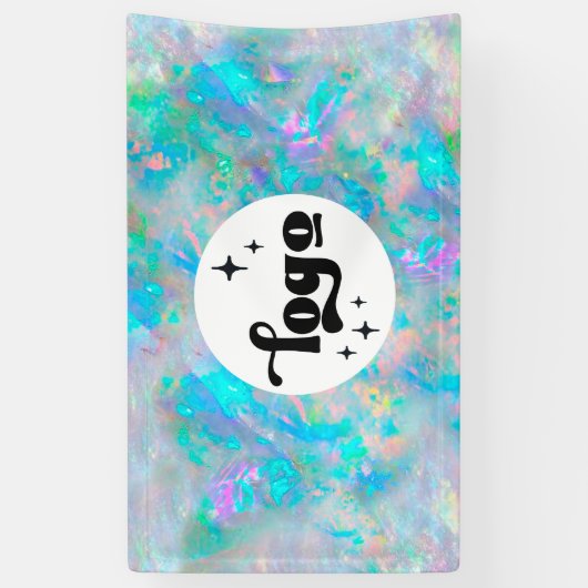 Uw logo op Opal Stone textuur Spandoek (Verticaal)