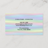 Uw logo op pastel kleuren achtergrond visitekaartje (Achterkant)