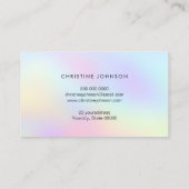 Uw logo op pastelverloop achtergrond visitekaartje (Achterkant)