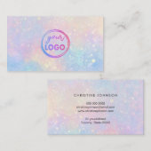 uw logo op pastelwaterverf visitekaartje (Voorkant / Achterkant)