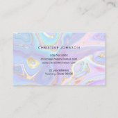 uw logo op vloeibaar marmer visitekaartje (Achterkant)