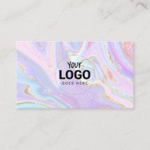 uw logo op vloeibaar marmer visitekaartje