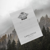 Uw Logo op Wit Hout Oorbel Sieraden Display Visitekaartje